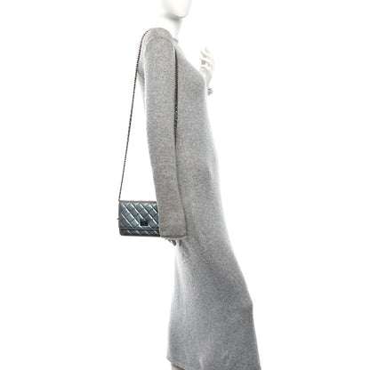 Chanel Iridescent Lambskin Quilted Reissue Wallet On Chain WOC Light Purple 2 of 11