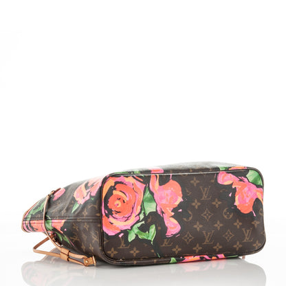 Louis Vuitton Monogram Roses Neverfull MM 4 of 8