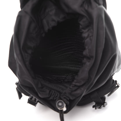 Prada Tessuto Nylon Double Buckle Backpack Black 5 of 9