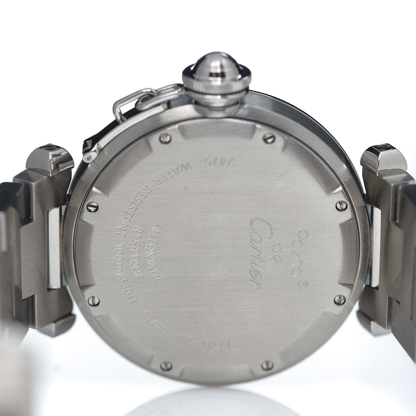 Stainless Steel 35mm Pasha C Big Date Automatic Watch Black