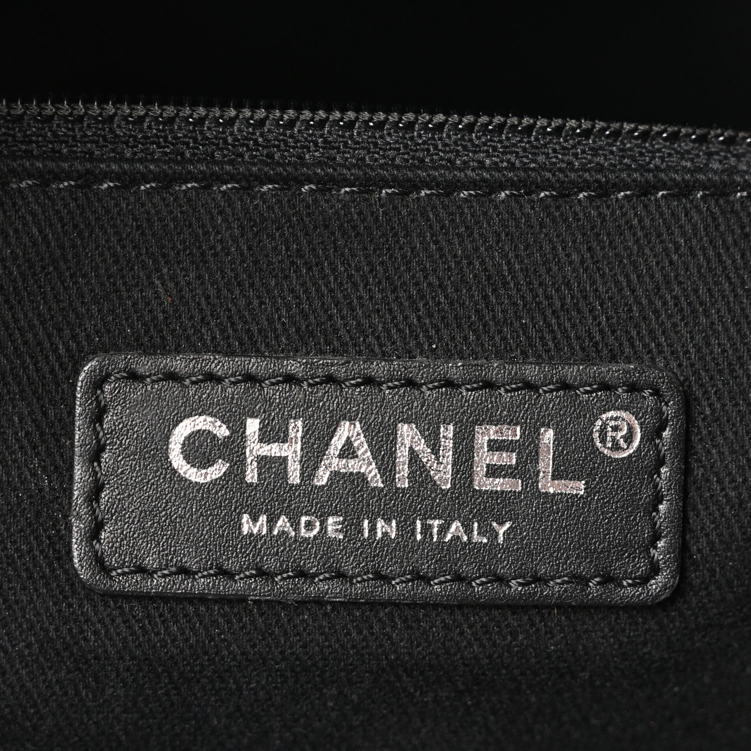Chanel Lurex Canvas Small Deauville Tote Black 6 of 10