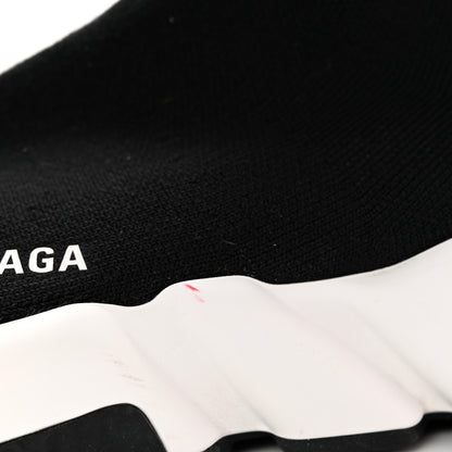 Balenciaga Neoprene Knit Womens Speed Sneakers 38 Black White 10 of 16