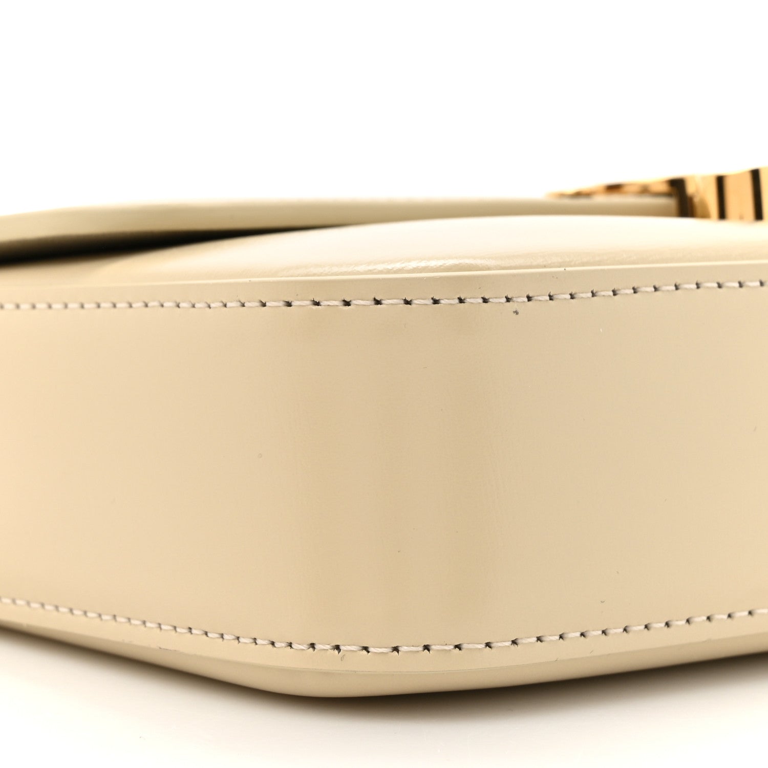 Celine Natural Calfskin Triomphe Shoulder Bag Ivory 11 of 14