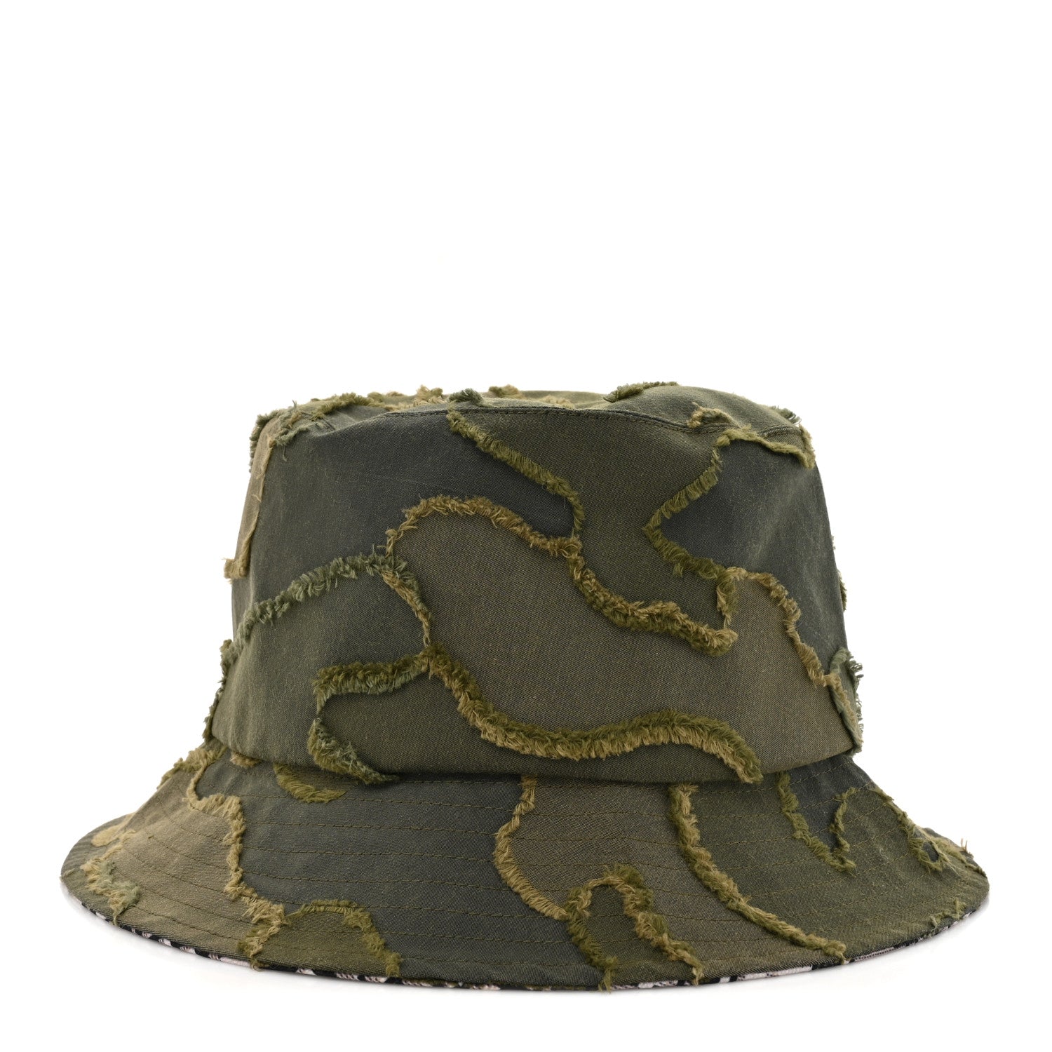 Christian Dior Camouflage Logo Bucket Hat 57 Green 3 of 8