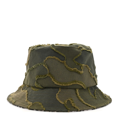 Christian Dior Camouflage Logo Bucket Hat 57 Green 3 of 8