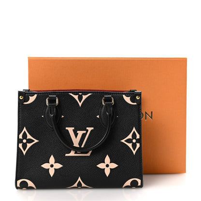Louis Vuitton Empreinte Monogram Giant Onthego PM Black Beige 10 of 10