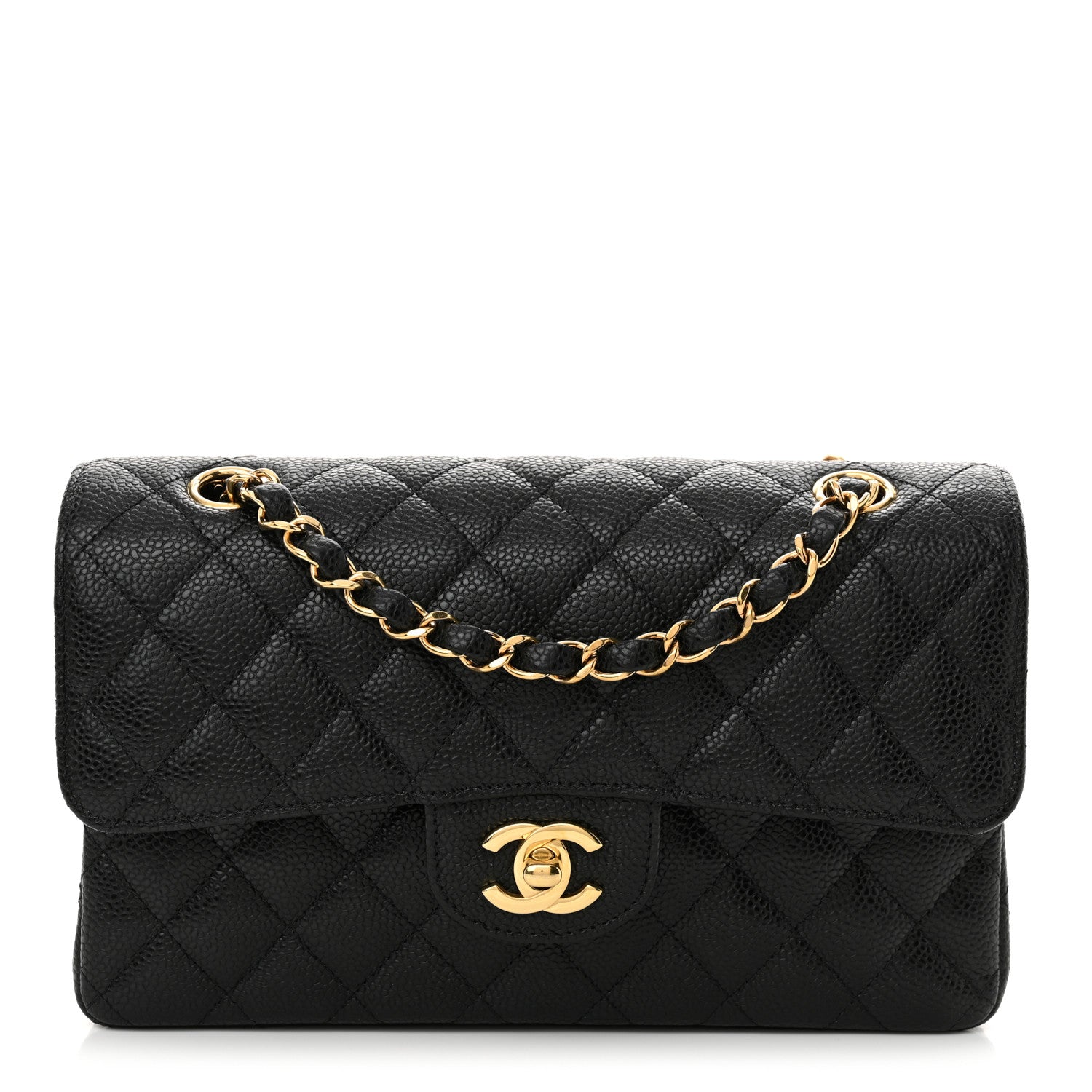 Chanel Caviar Quilted Small Double Flap Black 1 of 10