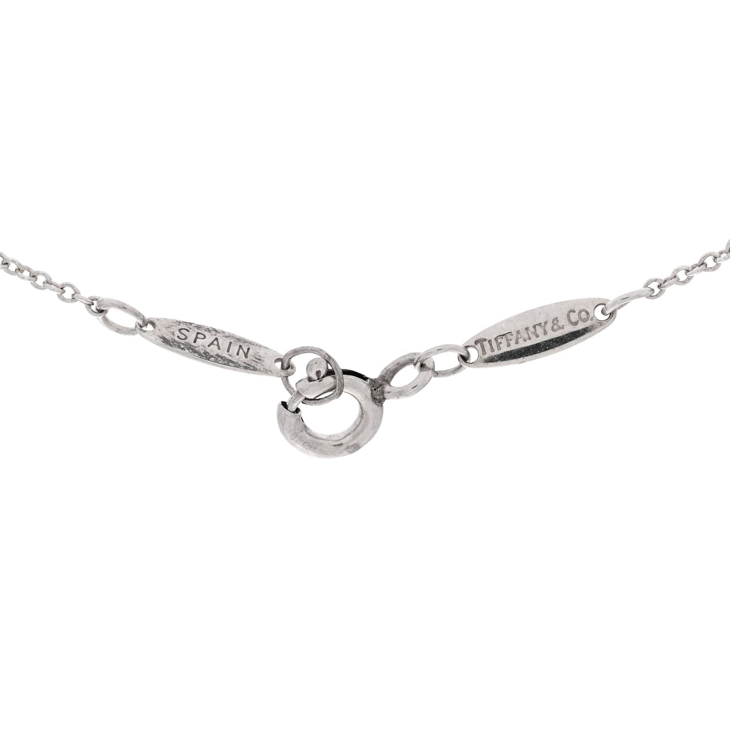 Sterling Silver Diamond .03ct Elsa Peretti Diamonds by the Yard Pendant Necklace