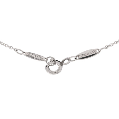 Tiffany Sterling Silver Diamond .03ct Elsa Peretti Diamonds by the Yard Pendant Necklace 4 of 5