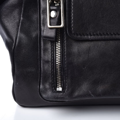 Chloe Calfskin Zipper Cutout Shoulder Bag Black 9 of 16