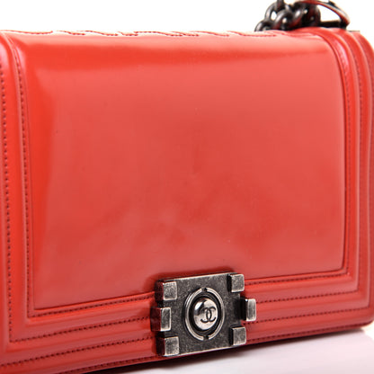 Chanel Glazed Calfskin Medium Boy Flap Red 11 of 11