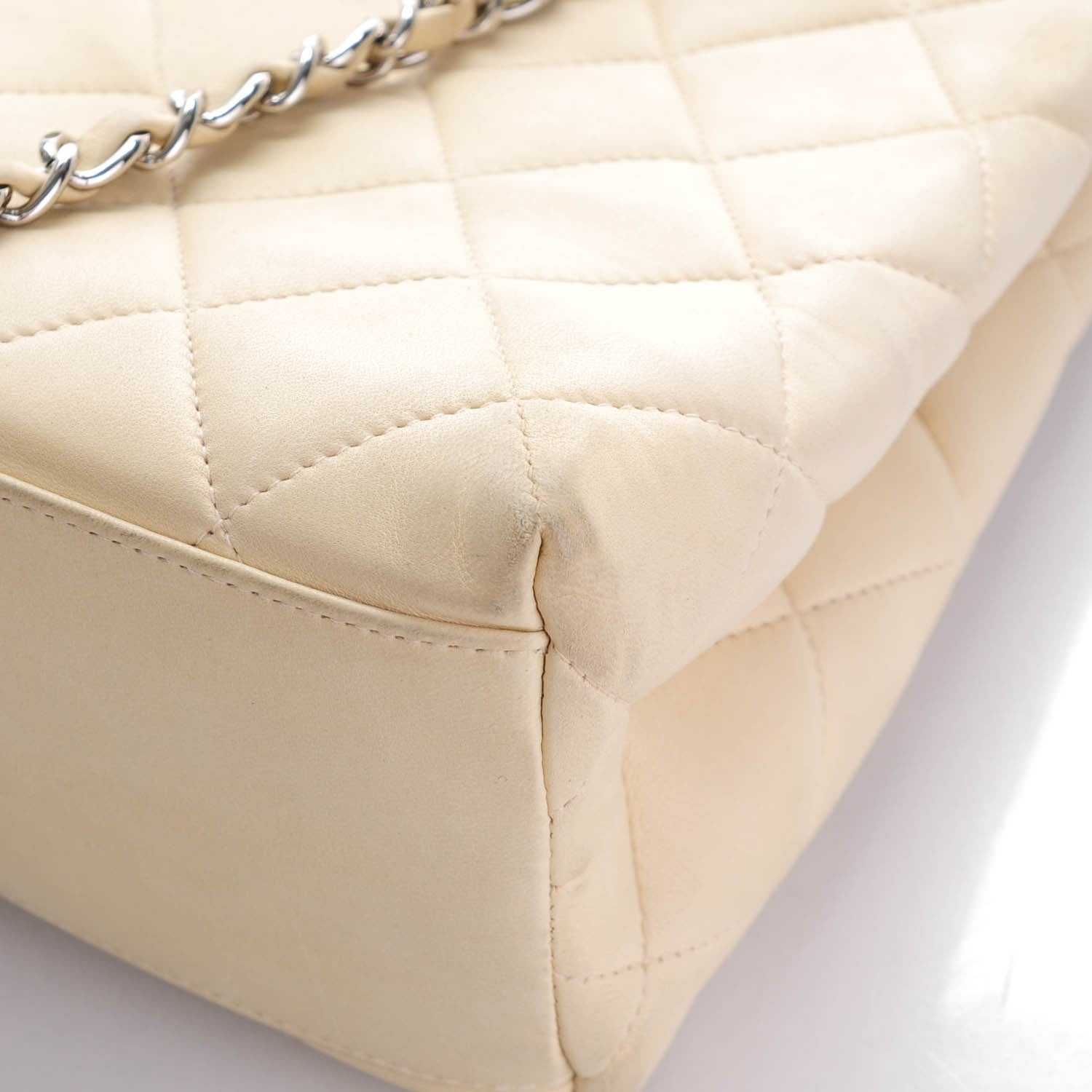 Chanel Lambskin Quilted CC Tote Beige Clair 7 of 8