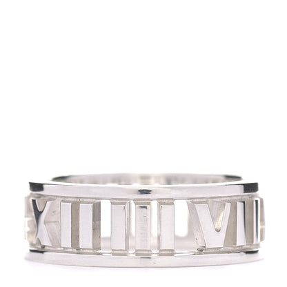 Tiffany Sterling Silver Wide Atlas Open Ring 54 6.75 3 of 4