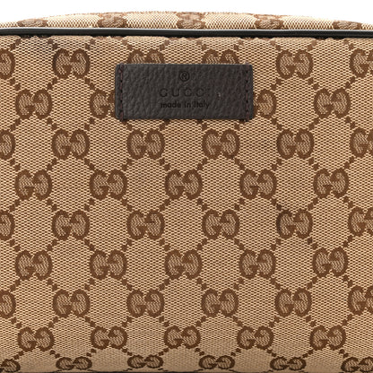 Gucci Monogram Dollar Calfskin Belt Bag Beige Ebony Testa di Moro Marrone Scuro 8 of 11