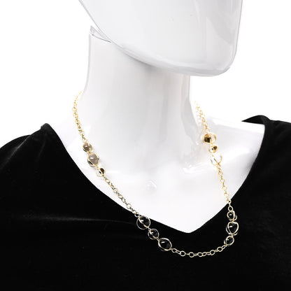 Temple St. Clair 18K Yellow Gold Diamond Rock Crystal Quartz Station Necklace 2 of 4