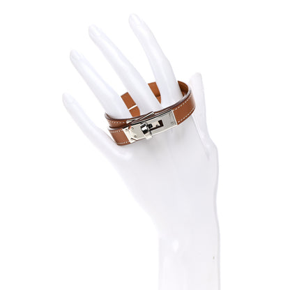 Hermes Barenia Kelly Double Tour Bracelet S Fauve 2 of 7