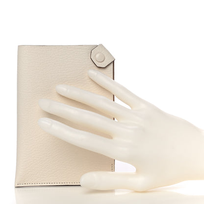 Hermes Chevre Mysore Tarmac PM Passport Holder Nata 2 of 11