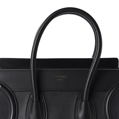 Celine Smooth Calfskin Micro Luggage Black 10 of 10