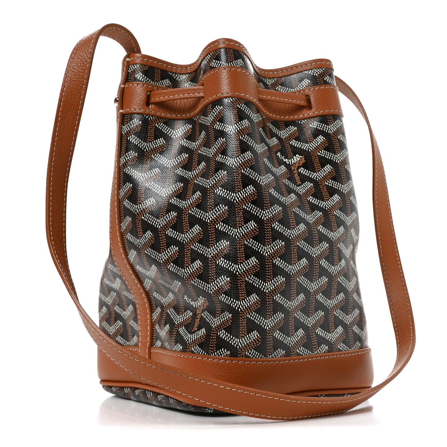 Goyardine Petit Flot Bucket Bag PM Black Gold