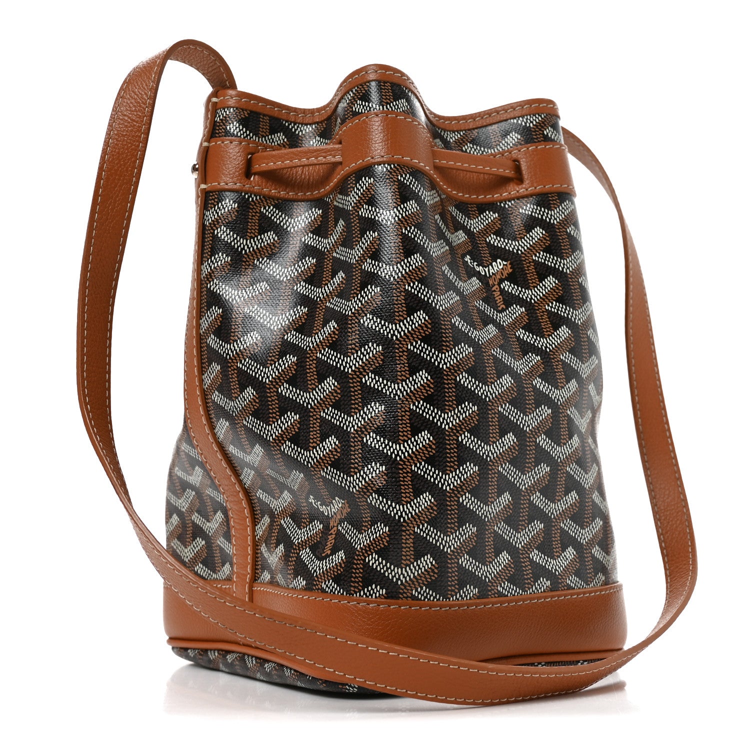 Goyard Goyardine Petit Flot Bucket Bag PM Black Gold 4 of 17