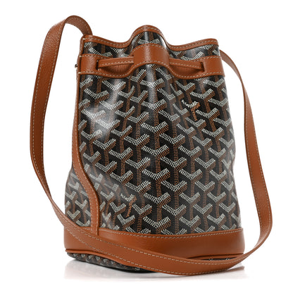 Goyard Goyardine Petit Flot Bucket Bag PM Black Gold 4 of 17