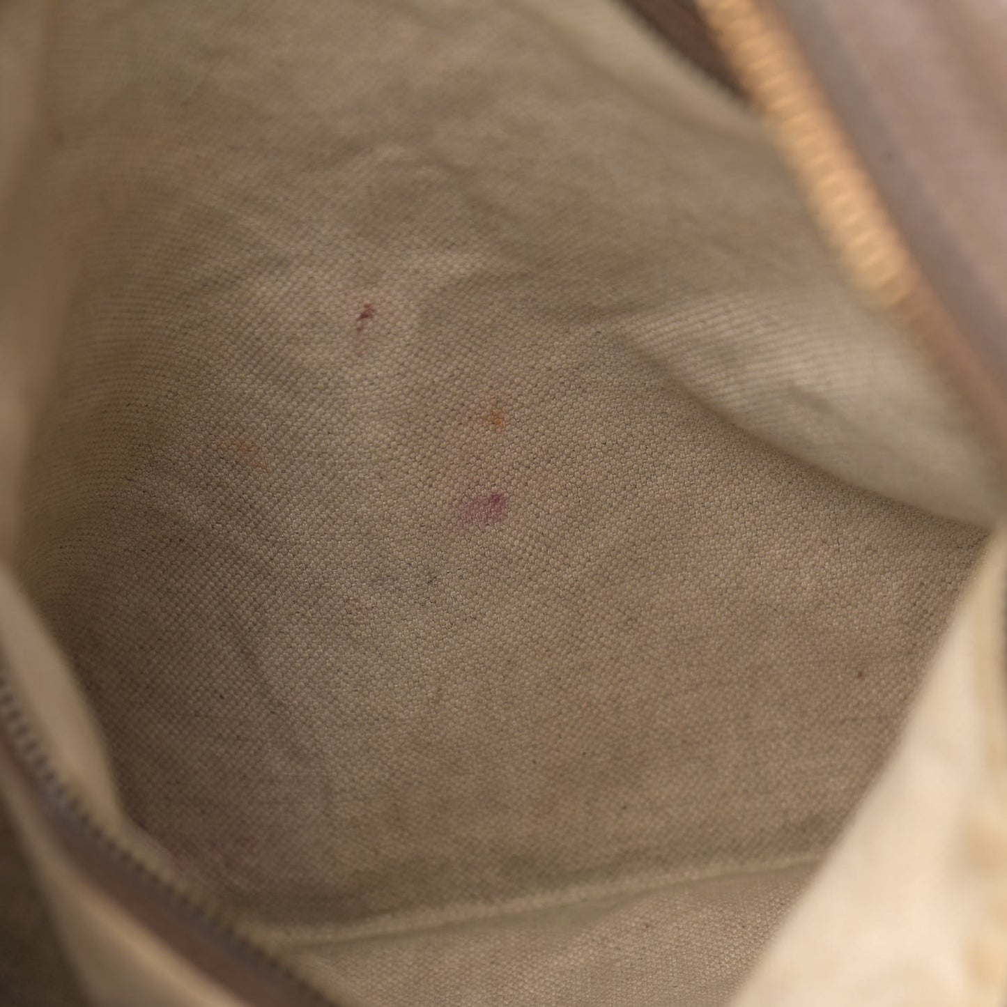 Pebbled Calfskin Twill Hobo Brown
