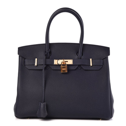 Hermes Togo Birkin 30 Bleu Nuit 1 of 33