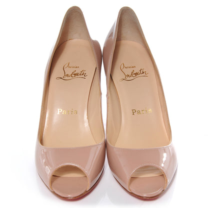 Christian Louboutin Patent Mater Claude 85 Pumps 37 Nude 2 of 6