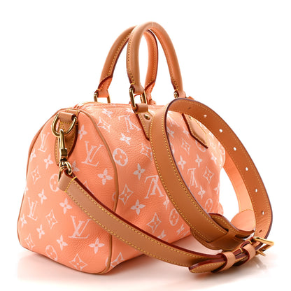 Louis Vuitton Calfskin Monogram Speedy P9 Bandouliere 25 Summer Peach 4 of 10
