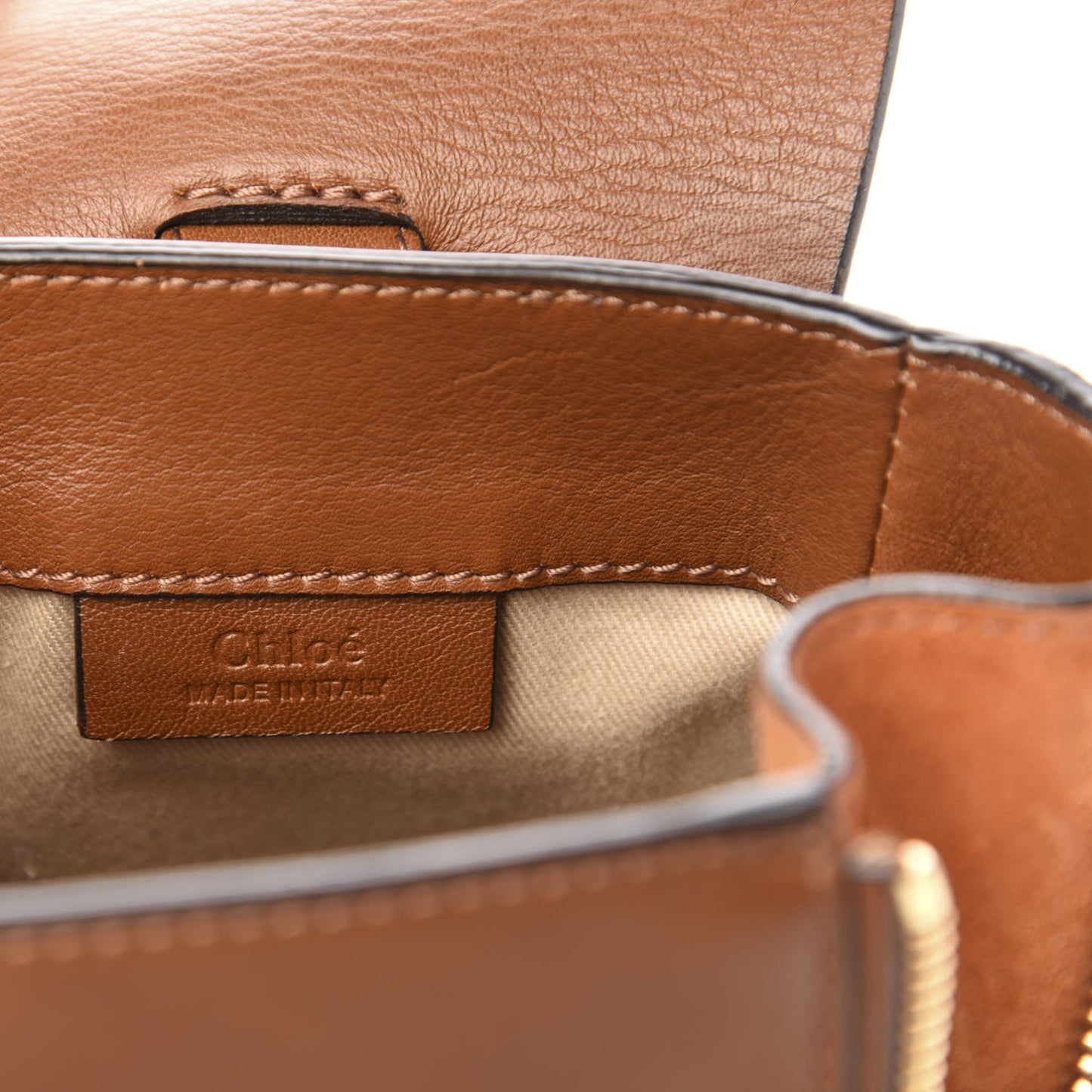 Suede Calfskin Mini Faye Backpack Tan