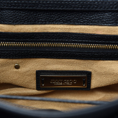 Jimmy Choo Calfskin Large Rosalie Satchel Black 20 of 21
