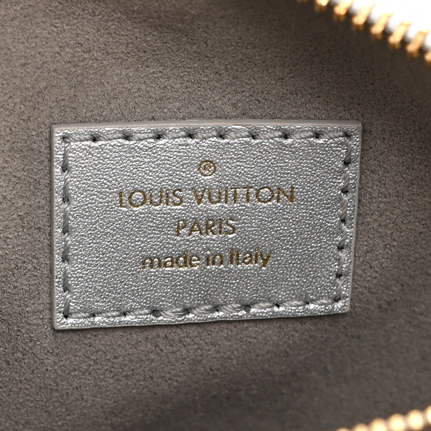 Lambskin Embossed Monogram Coussin BB Silver