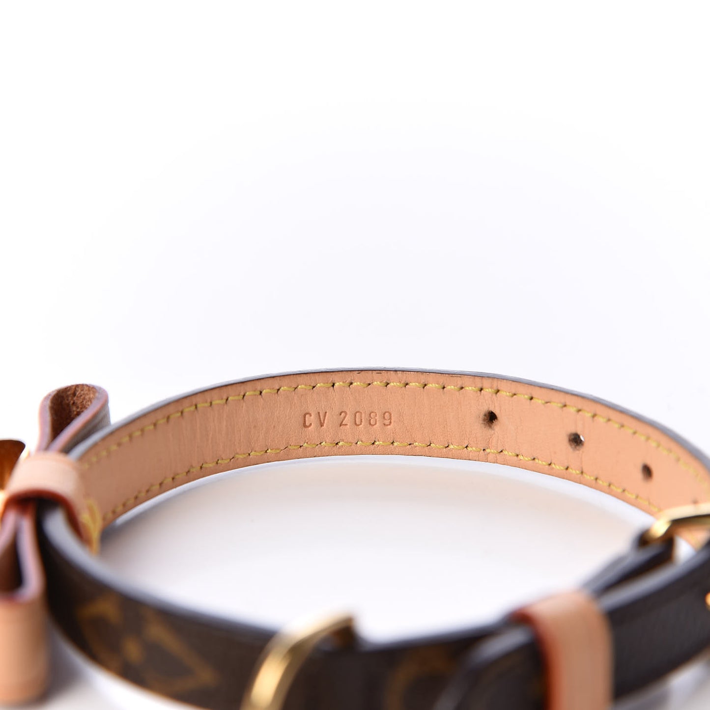 Monogram Baxter Dog Collar XS