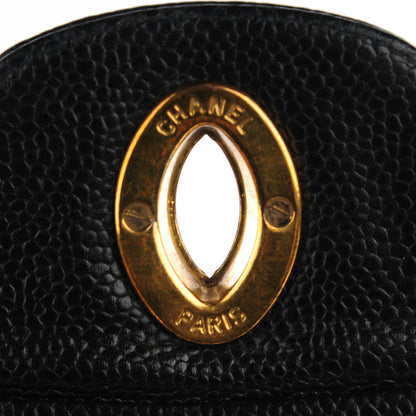 Chanel Caviar Vertical Quilt Jumbo Flap Black 6 of 9
