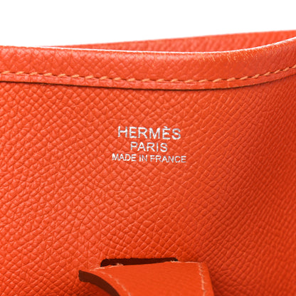 Hermes Epsom Evelyne III PM Orange 5 of 8