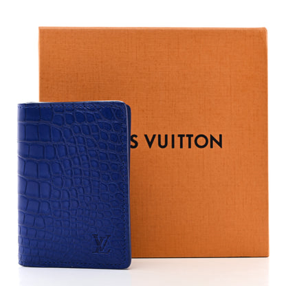 Louis Vuitton Crocodile Pocket Organizer Bleu De Methylene 7 of 7
