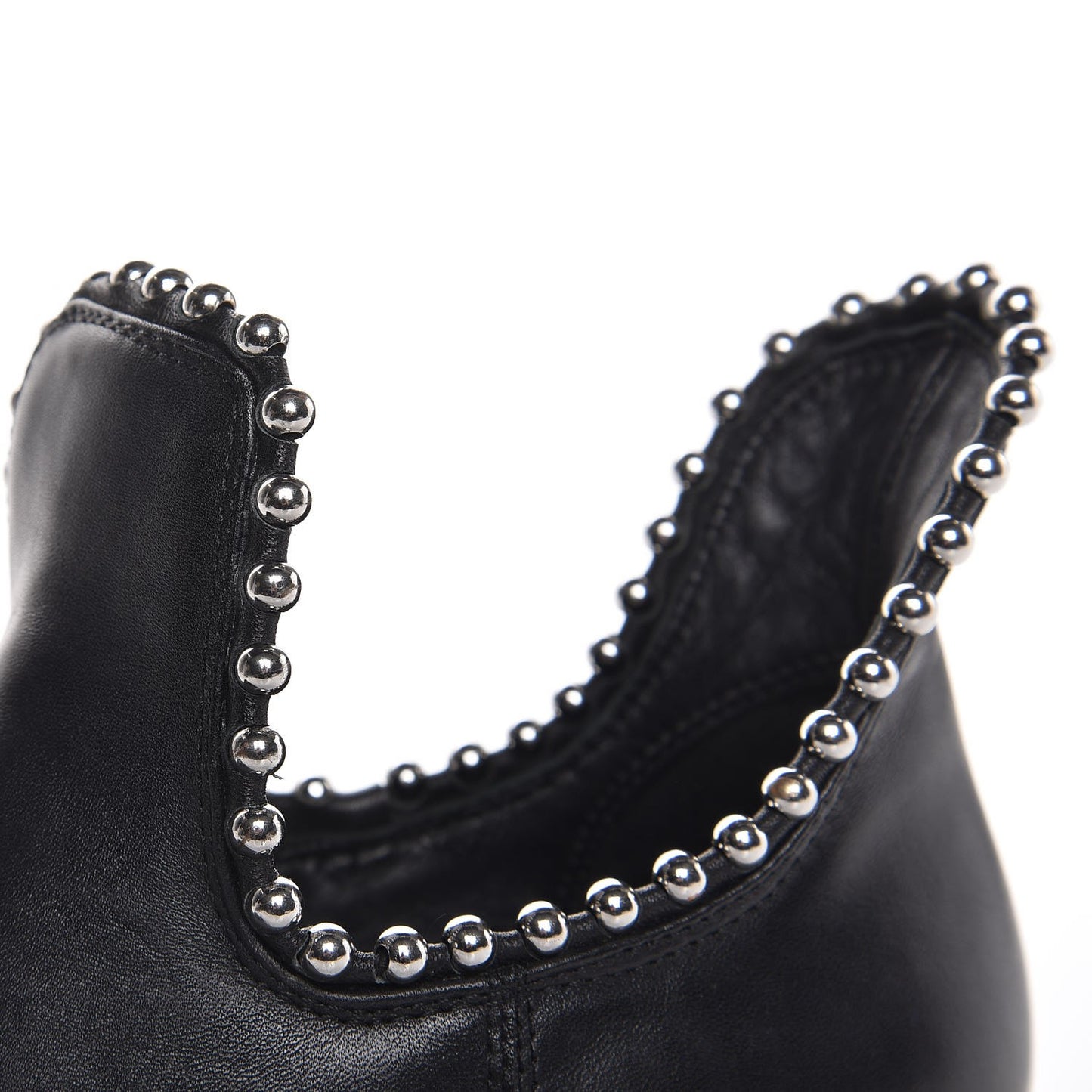 Calfskin Studded Kori Cutout Boots 36 Black