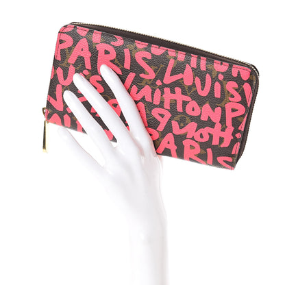 Louis Vuitton Monogram Graffiti Zippy Wallet Fuchsia 2 of 6