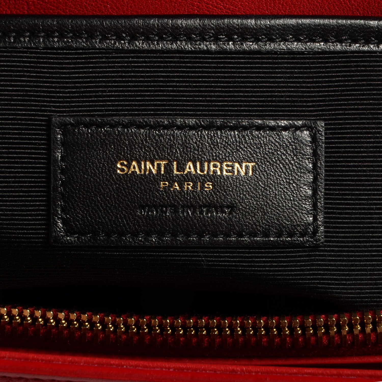 Saint Laurent Leather Medium Moujik Top Handle Bag Lipstick Red 6 of 8