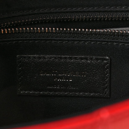 Saint Laurent Lambskin Patchwork Monogram Medium Jamie Red 5 of 8