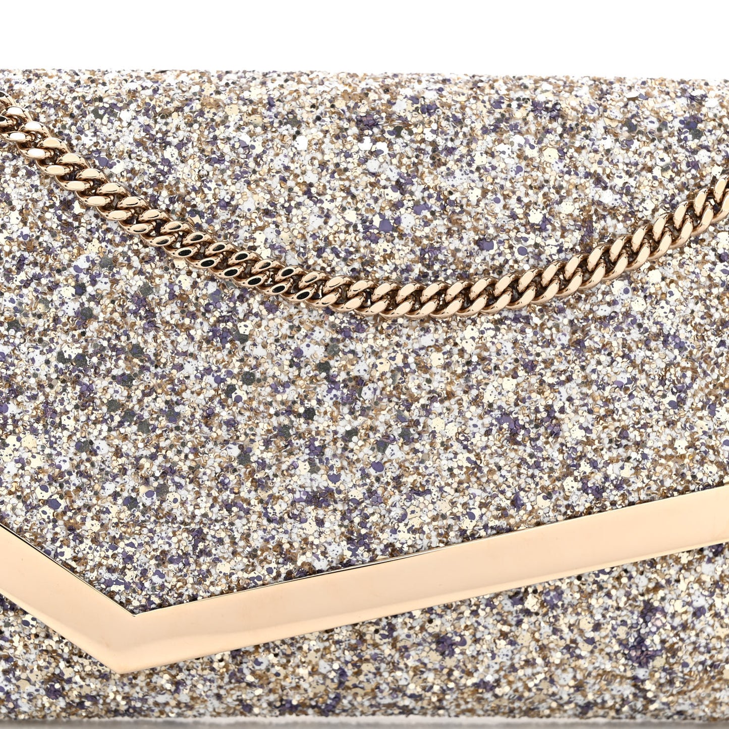 Glitter Emmie Clutch Silver