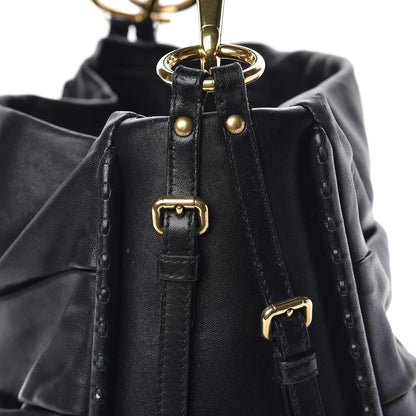 Christian Dior Lambskin Medium Libertine Hobo Black 10 of 14