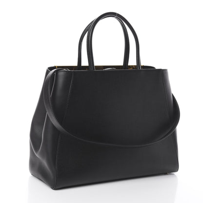 Fendi Vitello Elite Regular 2Jours Tote Black 2 of 8