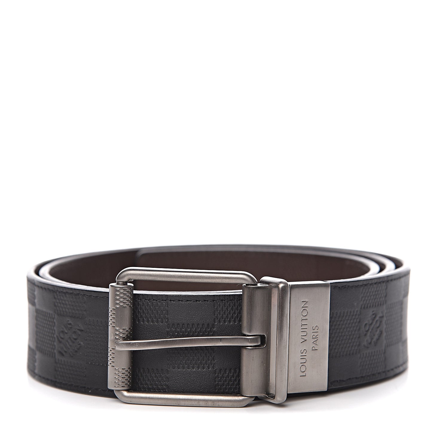 Damier Infini Calfskin 40mm Reversible Belt 100 Moka