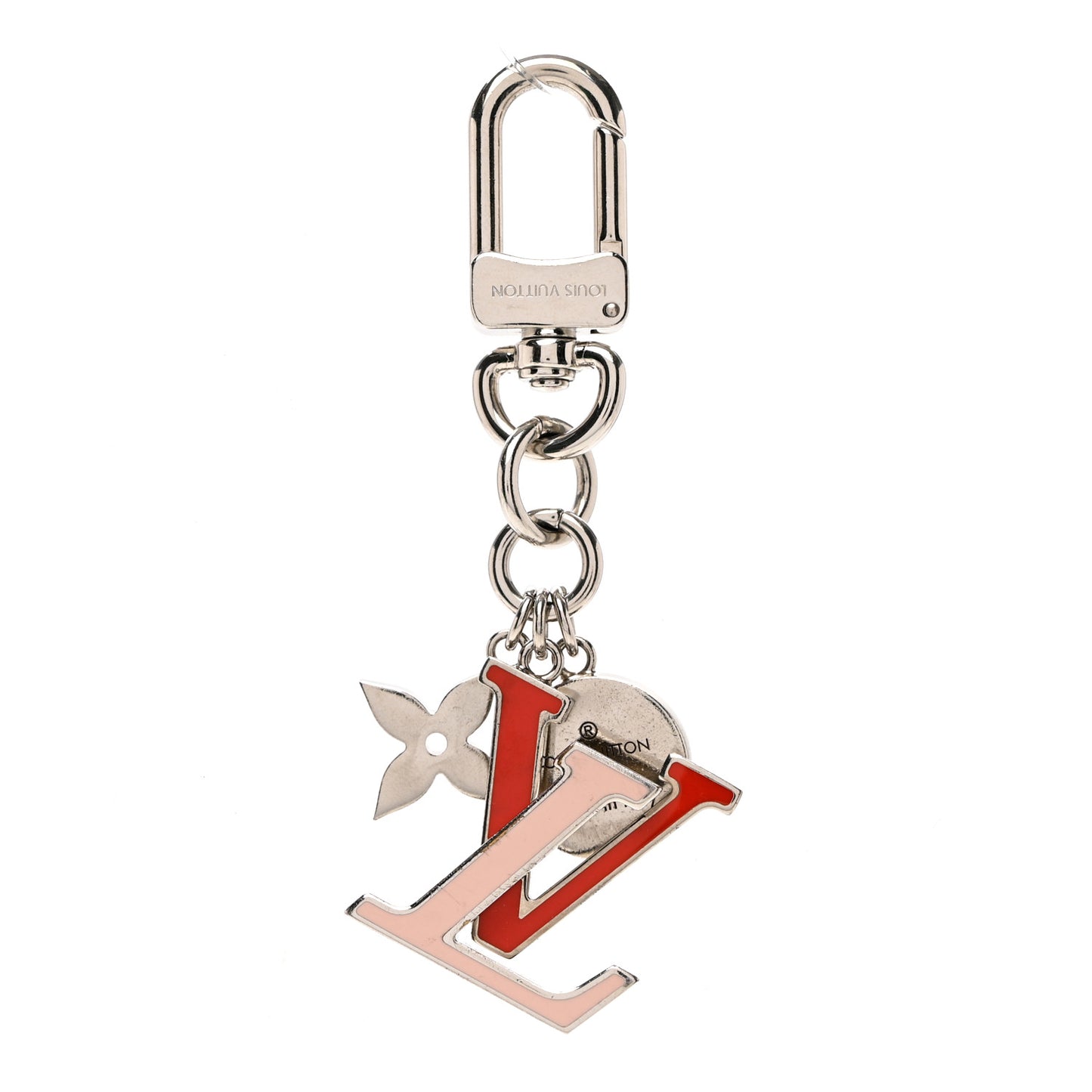 LV Capucines Bag Charm Key Holder Rouge Light Pink