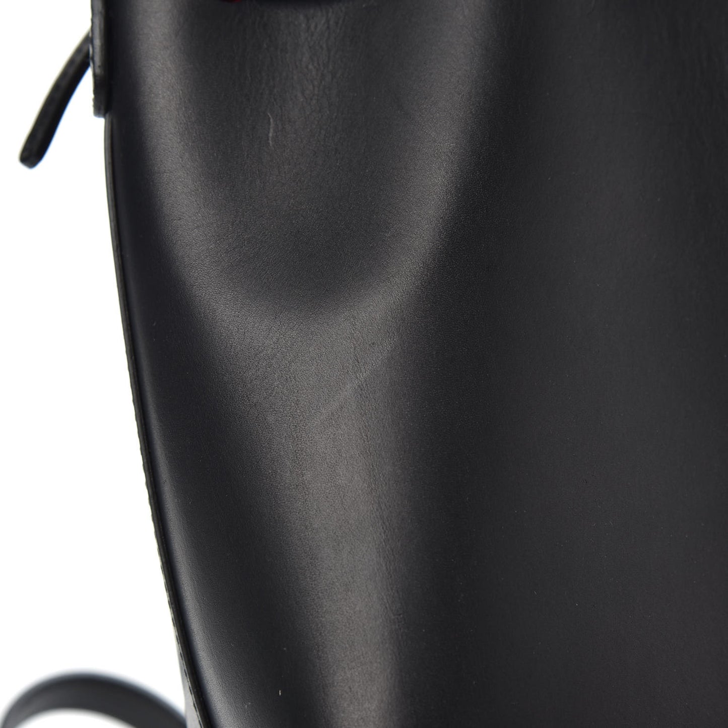 Calfskin Mini Mini Bucket Bag Black Flamma