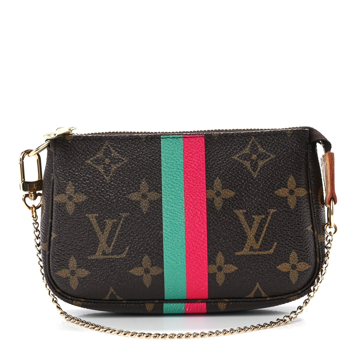 Louis Vuitton Monogram My LV Heritage Mini Pochette Accessories Vert Fuchsia 1 of 11