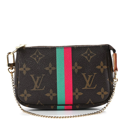 Louis Vuitton Monogram My LV Heritage Mini Pochette Accessories Vert Fuchsia 1 of 11