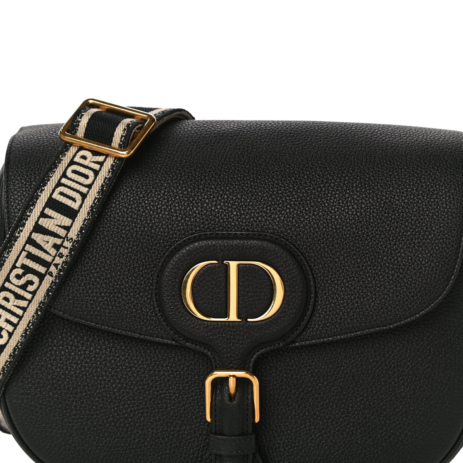Christian Dior Grained Calfskin Large Bobby Flap Black 7 of 14