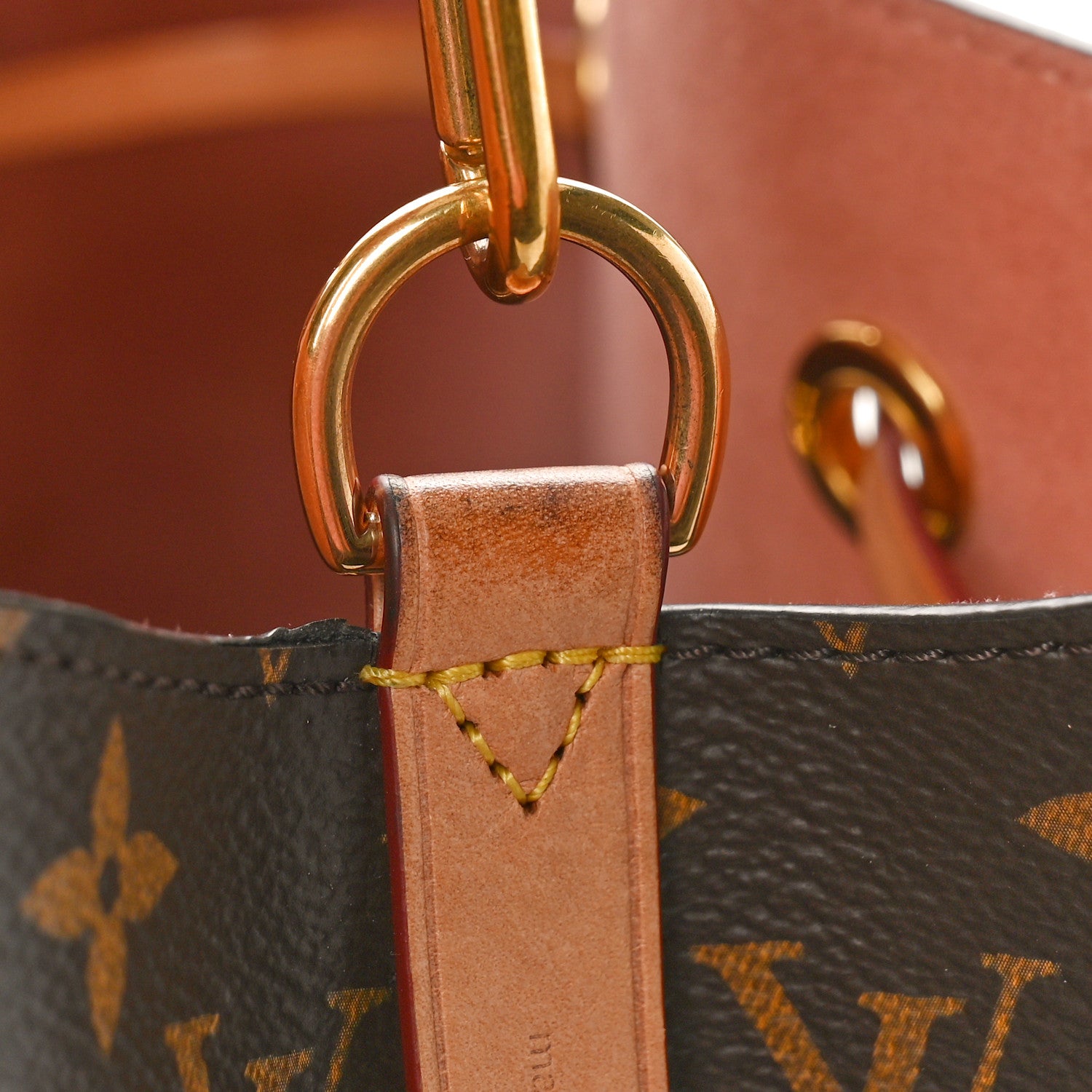 Louis Vuitton Monogram Braided Neonoe MM Peach Cream 10 of 19